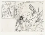 Pablo Picasso, Minotaure aveugle guide par une Fillette, I, 1934, Radering