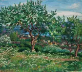 Alf Lundeby, Holme, Lillehammer, 1916, Olje på lerret