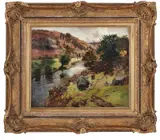Frits Thaulow, Kvinne i elvelandskap