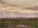 Christian Skredsvig, Landskap med hus