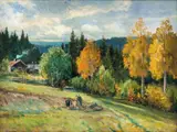 Jørgen Sørensen, Småbruk, 1893, Olje på lerret