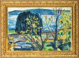 Edvard Munch, Fjordlandskap, Olje på lerret