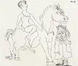 Pablo Picasso, Uten tittel, 1967, Radering, lysmål