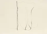 Jan Groth, Komposisjon, 1967, Kullstift på papir