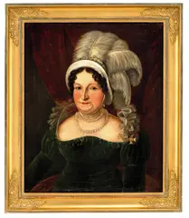 Jacob Munch, Dameportrett, Olje på lerret
