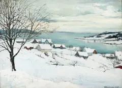 Karl Dørnberger, Fra Son, 1905, Olje på lerret