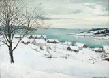 Karl Dørnberger, Fra Son, 1905, Olje på lerret