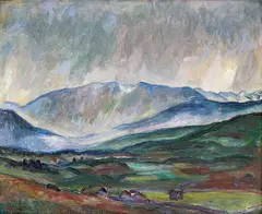 Kristen Holbø, Murudalen, 1916, Olje på lerret
