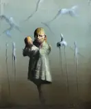 Håkon Gullvåg, Komposisjon med figurer
