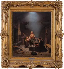 Adolph Tidemand, Velgjørenhet, 1852, Olje på lerret