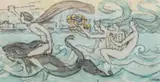 Gerhard Munthe, Neptun ridende på delfin med nereider