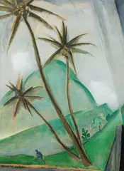 Xan Krohn, Fra Hawai, 1920, Olje på lerret