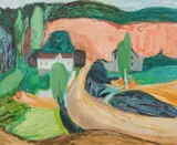 Thorbjørn Lie-Jørgensen, Fra Suggelia i Herrefoss, 1942, Olje på plate