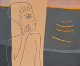 Charlotte Wankel, Figurer, 1960, Olje på lerret