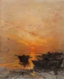 Ludvig Munthe, Solnedgang om vinteren