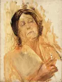 Christian Krohg, Oda med sigarett