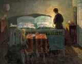 Lars Jorde, Ved aftentid 1905-6*, Olje på lerret