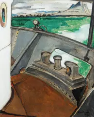 Xan Krohn, Fra et skip, 1920, Olje på lerret