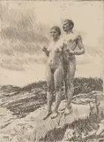 Anders Zorn, De to, Radering, lysmål