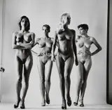 Helmut Newton, Sie Kommen/ There They Come, photographic diptych represents one of the most significant works of Helmut Newton’s caree