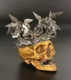 André Lassen, Untitled, 1949, bronze skull