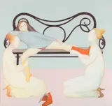 Léonor Fini, Untitled, lithograph on paper