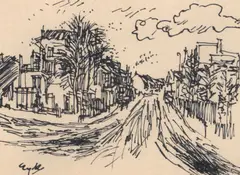 Charles Eyck, Untitled, ink on paper