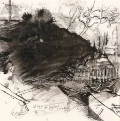 Charles Eyck, Untitled, Mixed media on paper