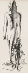 Charles Eyck, Untitled, Charcoal on paper