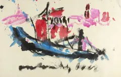 Untitled by Anton Heyboer, 1924, Mixed media on wove paper Signed by the artist lower margin, sold Feb 2025