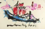 Anton Heyboer, Untitled, 1924, Mixed media on wove paper Signed by the artist lower margin