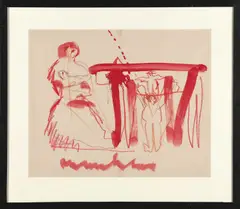 Anton Heyboer, Untitled, Mixed media on wove paper Signed by the artist lower margin