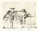Anton Heyboer, Untitled, 1950, Mixed media on paper Signed by the artist