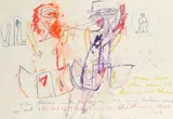 Anton Heyboer, Untitled, Mixed media on paper Signed by the artist and