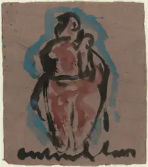 Anton Heyboer, Untitled, Gouache on wove paper Signed by the artist lower margin