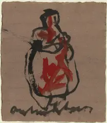 Anton Heyboer, Untitled, Gouache on wove paper Signed by the artist lower margin