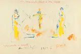Anton Heyboer, Untitled, Mixed media on wove paper Signed by the artist and