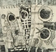 Jan Montyn, Untitled, 1963, Etching on paper Edition 4 of 6 Signed by the artist