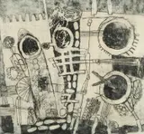Jan Montyn, Untitled, 1963, Etching on paper Edition 4 of 6 Signed by the artist