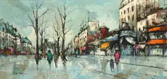 Untitled by Didier Grandt, Oil on canvas Signed lower left, sold Feb 2025