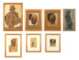 Lot with 7 artworks by Teun v & d Veen Zwolle, Mixed media Teun v/d Veen Zwolle (1902-1991) - Lot met 7 kunstwerken Mixed Media H, sold Feb 2025