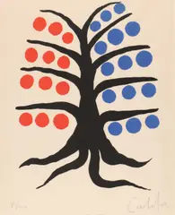 Alexander Calder, Tree, lithograph Hand