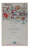 Kees van Dongen, 28 gelithografeerde menukaarten Rotterdam- Zuid Amerika Lijn (1962), lithographed menus