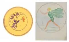 Rie Cramer, "Lente", Watercolour "Spring" by Rie Cramer