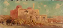 Gert Stegeman, Moskeh Alyer, Oil on panel - Mosque Alyer by Gert Stegeman