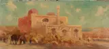 Gert Stegeman, Moskeh Alyer, Oil on panel - Mosque Alyer by Gert Stegeman