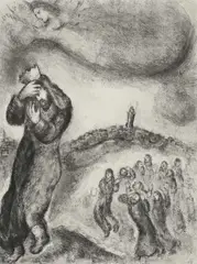 Untitled by Marc Chagall, Etching on paper, sold Nov 2024