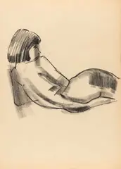 Eef de Weerd, Untitled, Crayon and chalk on paper unsigned