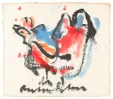 Anton Heyboer, Untitled, Acrylic on canvas Signed lower margin