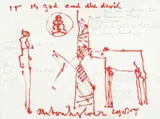 Anton Heyboer, Untitled, Mixed media on canvas Titled